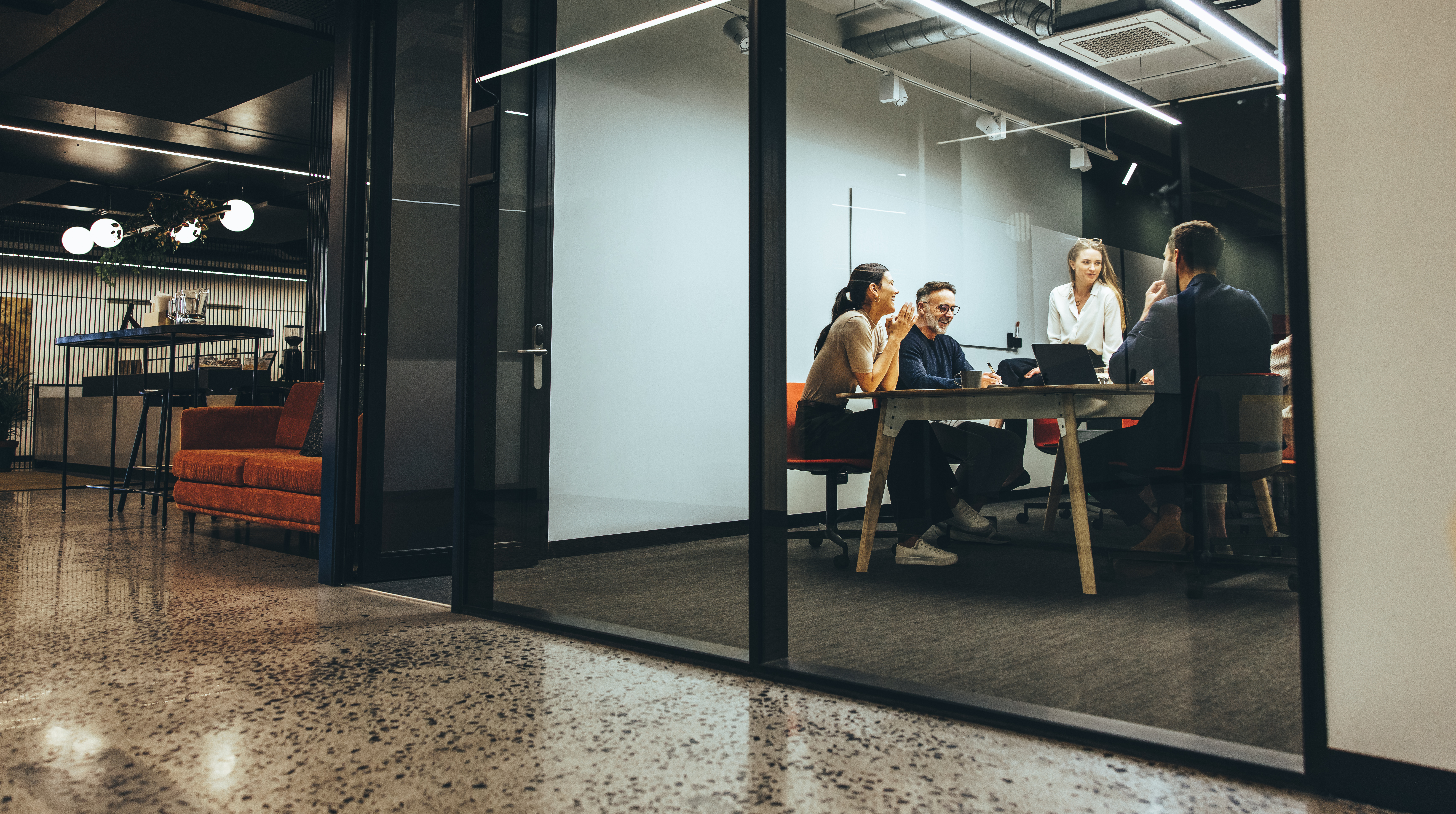 Stylish office meeting room