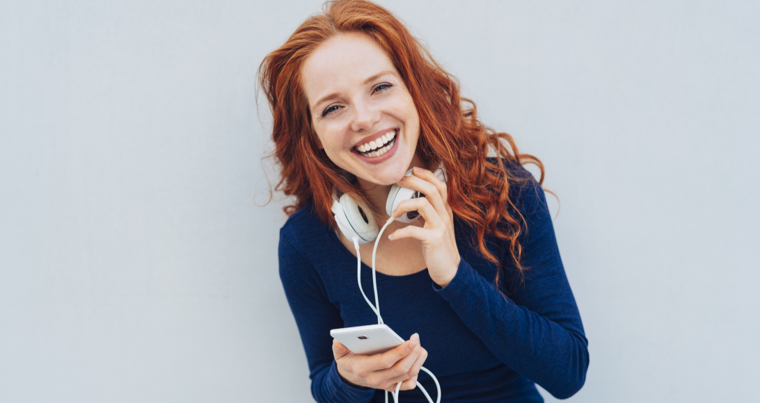 Woman smiling